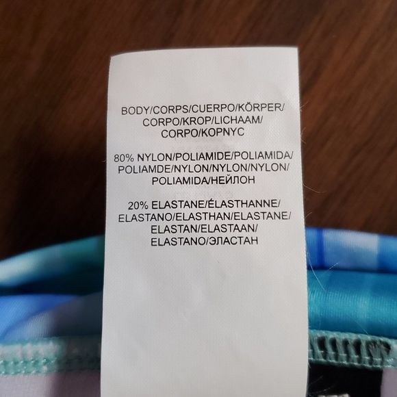 La Blanca Women's Ocean Tides Keyhole Banded Bikini Top Size 16 Like New - Picture 10 of 10